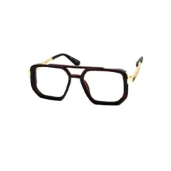 Brown Oversized Bold Eyeglasses