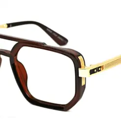 Brown Oversized Bold Eyeglasses