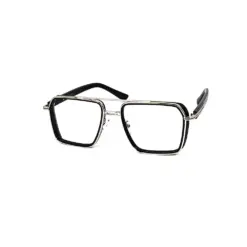 Buy Modern Black Silver Eyeglasses Online