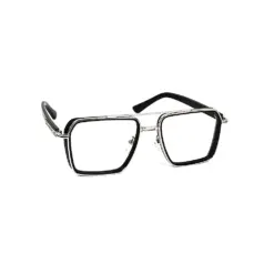 Buy Modern Black Silver Eyeglasses Online