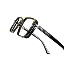 Buy Modern Black Silver Eyeglasses Online