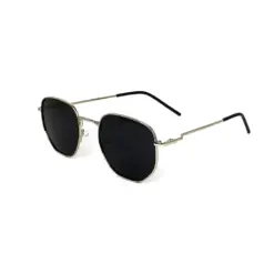 Buy Polarized Silver Black Turban Fit Sunglasses Online