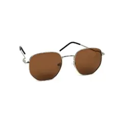 Buy Polarized Silver Brown Turban Fit Sunglasses Online