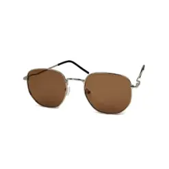 Buy Polarized Silver Brown Turban Fit Sunglasses Online