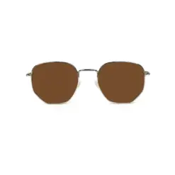 Buy Polarized Silver Brown Turban Fit Sunglasses Online