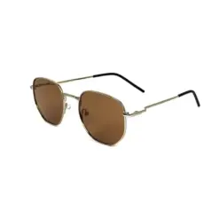 Buy Polarized Silver Brown Turban Fit Sunglasses Online
