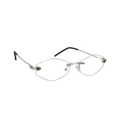 Funky Silver Turban Fit Rimless Eyeglasses - 4215 7 Funky Silver Turban Fit Rimless Eyeglasses
