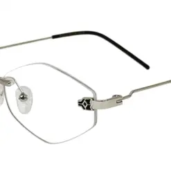 Funky Silver Turban Fit Rimless Eyeglasses - 4215 9 Funky Silver Turban Fit Rimless Eyeglasses