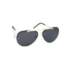 Golden Fancy Aviator Turban Fit Sunglasses
