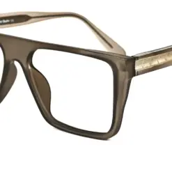 Grey Wide Oversized Eyeglasses