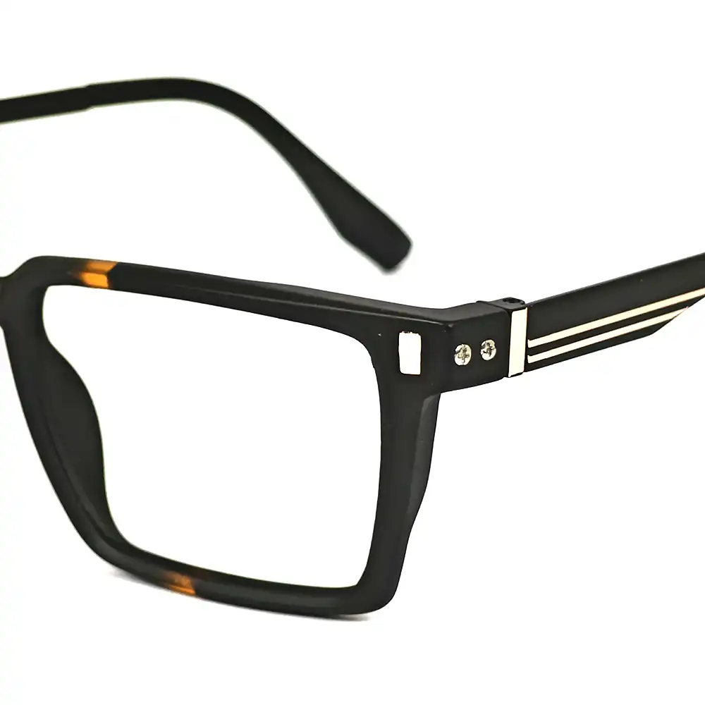 Leopard Compact Premium Eyeglasses - 162001 6 Leopard Compact Premium Eyeglasses at chashmah.com