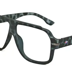 Leopard Oversized Aviator Eyeglasses
