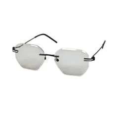 Light Grey Hexa Turban Fit Sunglasses