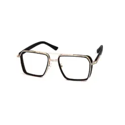 Modern Brown Gold Eyeglasses
