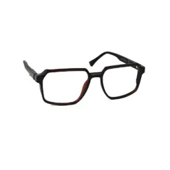 Modern Rectangular Brown Eyeglasses at chashmah