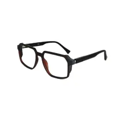 Modern Rectangular Brown Eyeglasses at chashmah