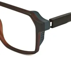 Modern Rectangular Brown Eyeglasses at chashmah