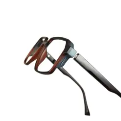 Modern Rectangular Brown Eyeglasses at chashmah