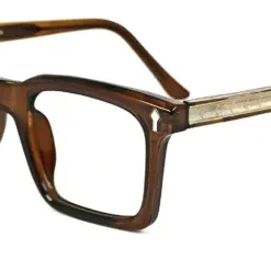 Olive Bold Style Eyeglasses at chashma.com