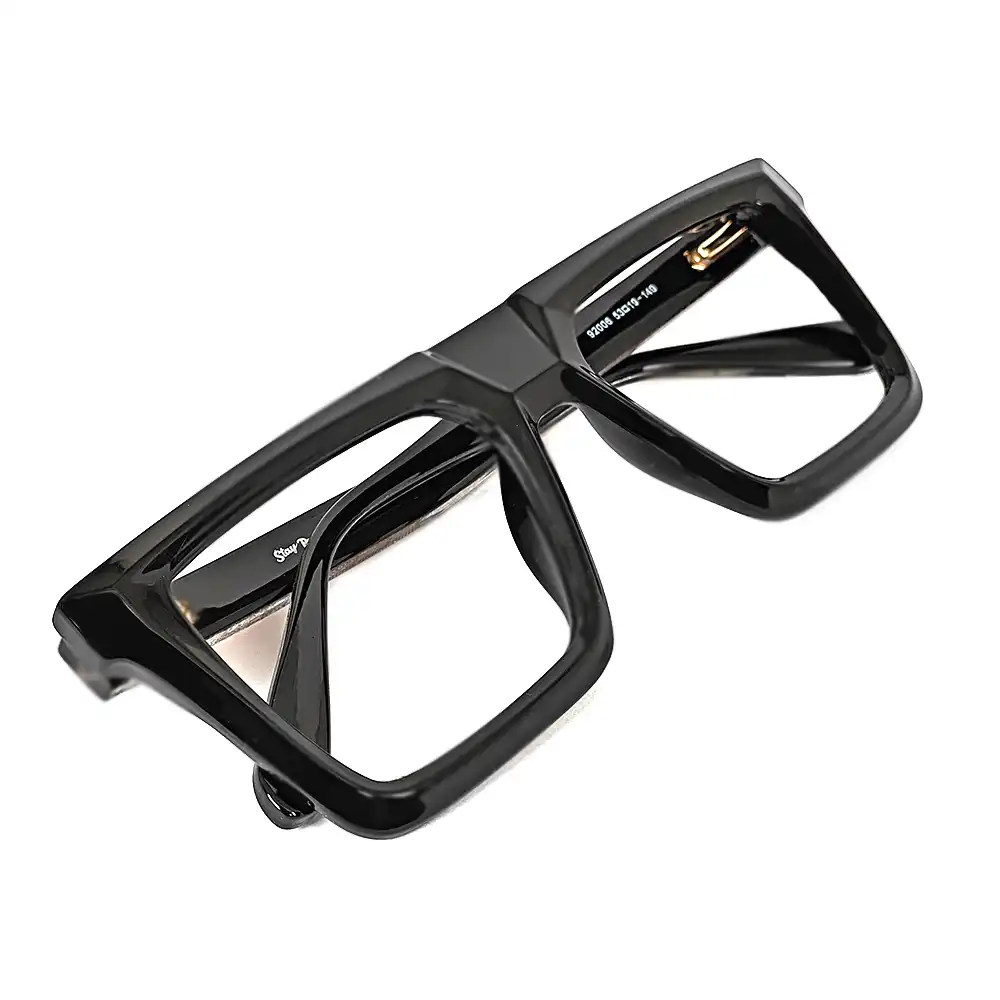 Oversized Black Bold Eyeglasses - 92006 7 Oversized Black Bold Eyeglasses