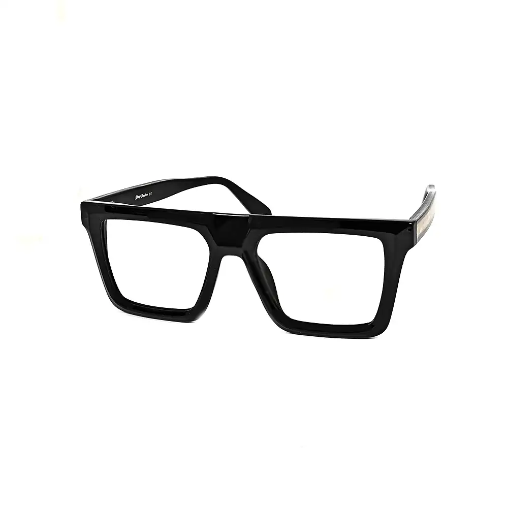 Oversized Black Bold Eyeglasses - 92006 3 Oversized Black Bold Eyeglasses