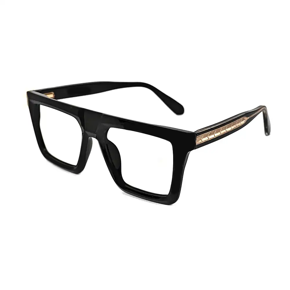 Oversized Black Bold Eyeglasses - 92006 1 Oversized Black Bold Eyeglasses