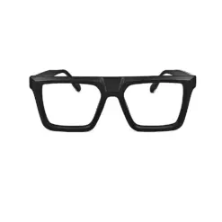 Oversized Matte Black Eyeglasses