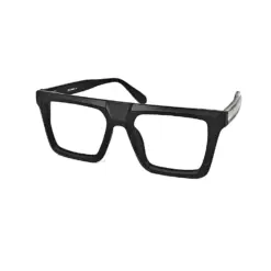 Oversized Matte Black Eyeglasses