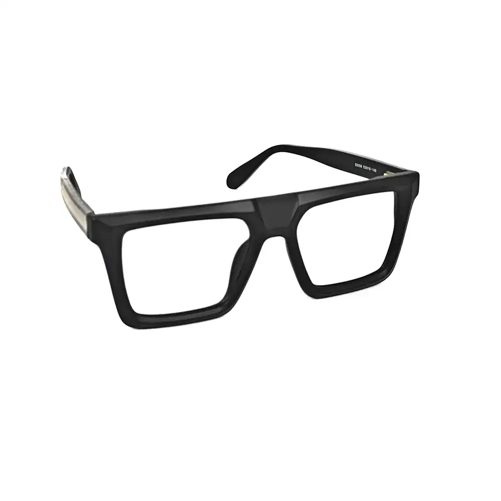 Oversized Matte Black Eyeglasses - 92006 3 Oversized Matte Black Eyeglasses