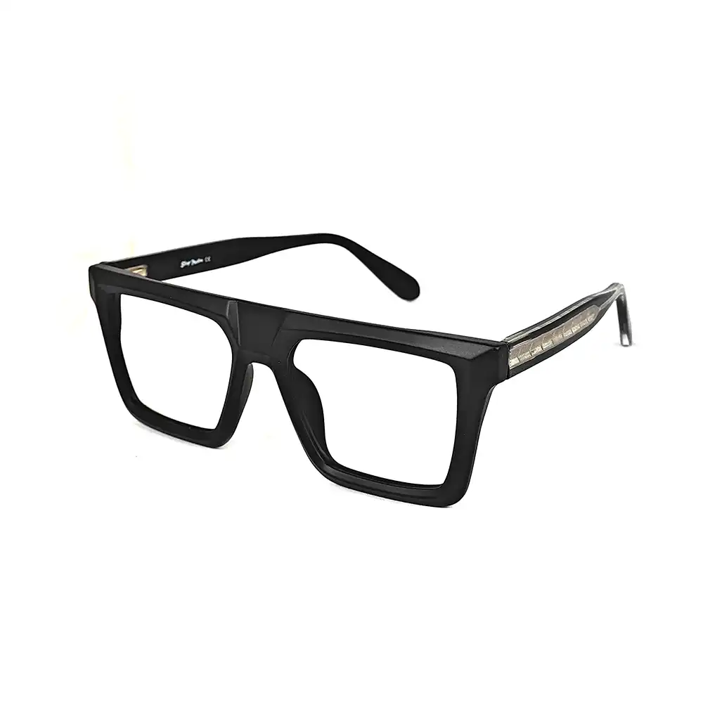 Oversized Matte Black Eyeglasses - 92006 4 Oversized Matte Black Eyeglasses