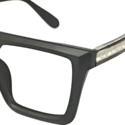 Oversized Matte Black Eyeglasses - 92006 11 Oversized Matte Black Eyeglasses