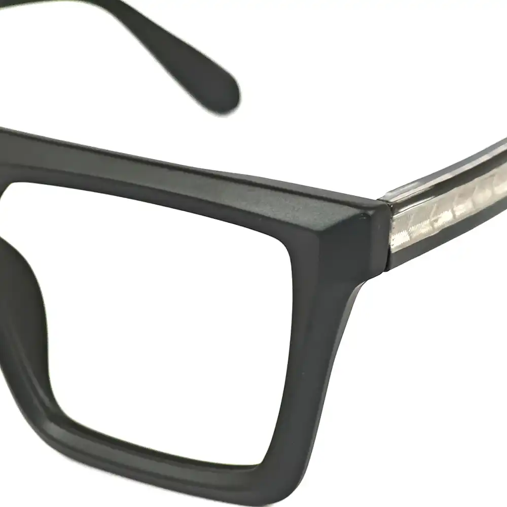 Oversized Matte Black Eyeglasses - 92006 5 Oversized Matte Black Eyeglasses
