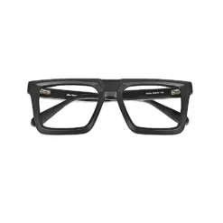 Oversized Matte Black Eyeglasses - 92006 12 Oversized Matte Black Eyeglasses