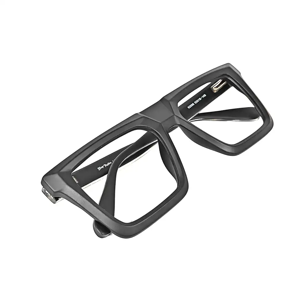 Oversized Matte Black Eyeglasses - 92006 7 Oversized Matte Black Eyeglasses