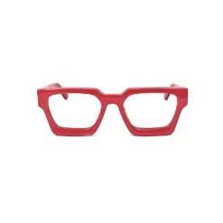 Oversized Red Modern Eyeglasses at chashmah