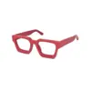 Oversized Red Modern Eyeglasses at chashmah