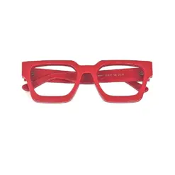 Oversized Red Modern Eyeglasses at chashmah