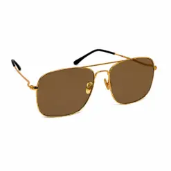 Buy Pure Gold Polarized Brown Turban Fit Sunglasses Online