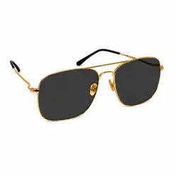Pure Gold Polarized Black Turban Fit Sunglasses