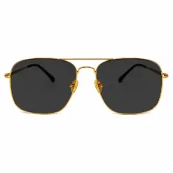 Pure Gold Polarized Black Turban Fit Sunglasses