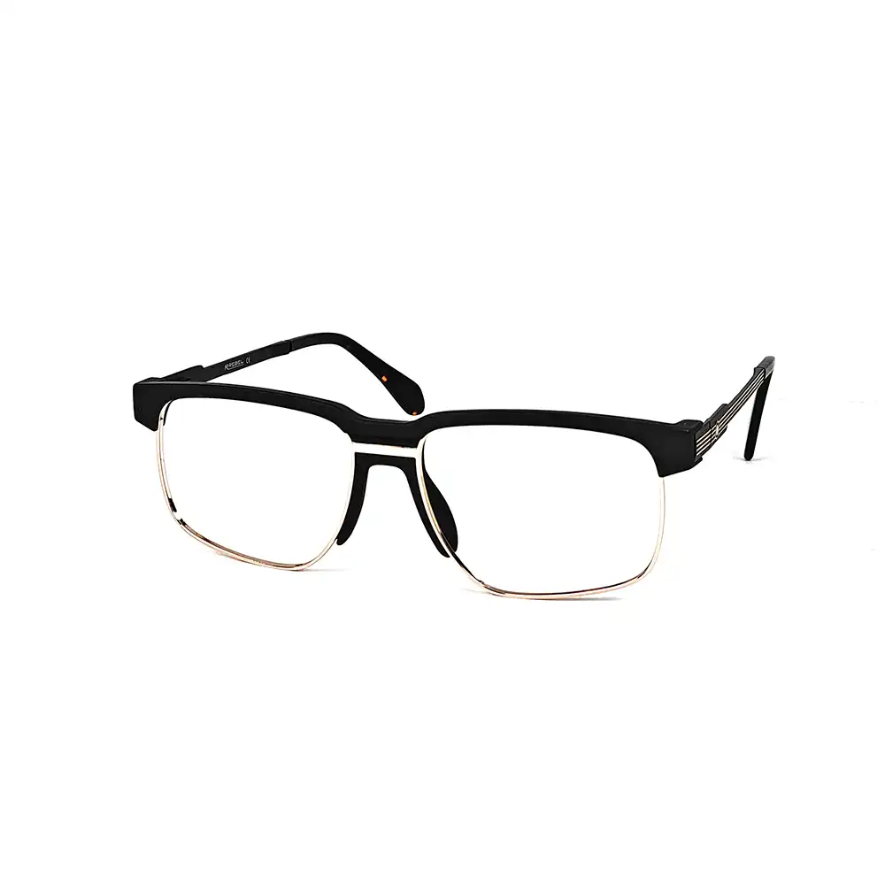 Black Fix Nose Eyeglasses - 182014 2 Black Fix Nose Eyeglasses at chashmah