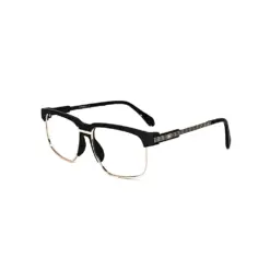 Black Fix Nose Eyeglasses - 182014 11 Black Fix Nose Eyeglasses at chashmah