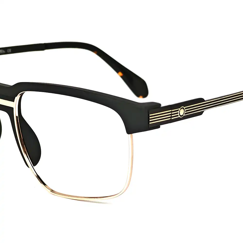 Black Fix Nose Eyeglasses - 182014 5 Black Fix Nose Eyeglasses at chashmah