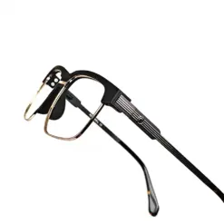 Black Fix Nose Eyeglasses - 182014 15 Black Fix Nose Eyeglasses at chashmah