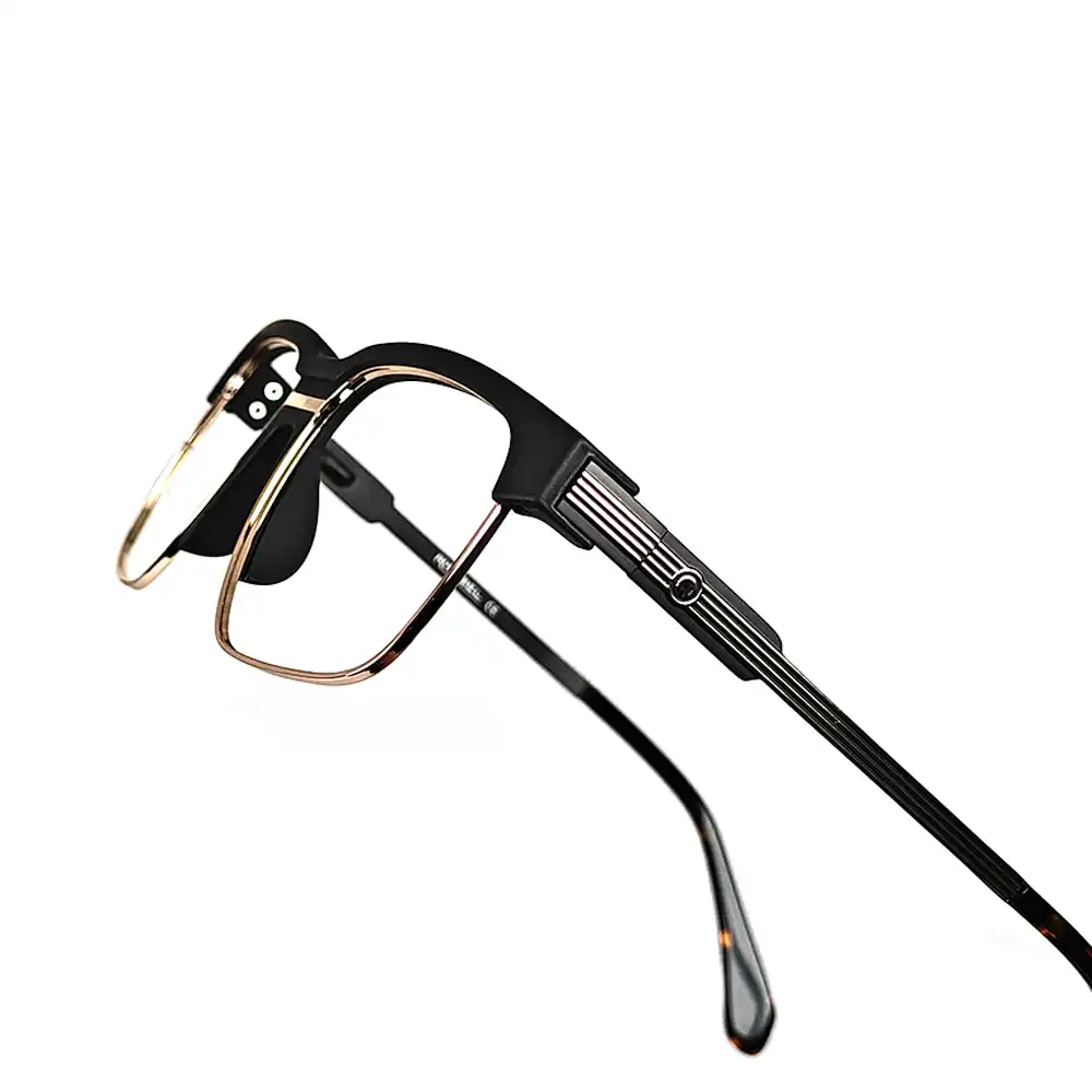 Black Fix Nose Eyeglasses - 182014 8 Black Fix Nose Eyeglasses at chashmah