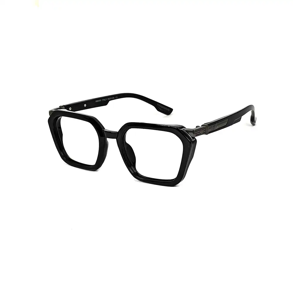 Black Modern Style Eyeglasses - 6119 4 Black Modern Style Eyeglasses