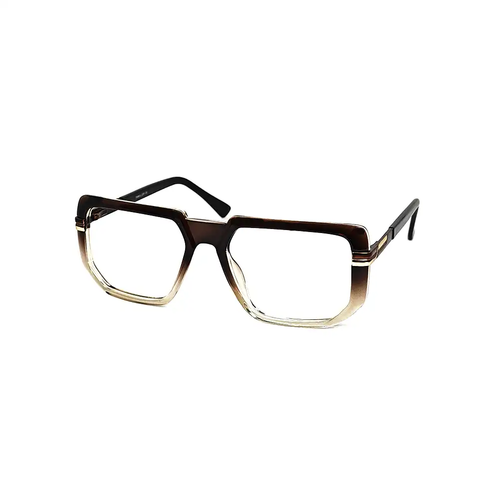 Brown Modern Fashion Eyeglasses - 525065 3 Brown Modern Fashion Eyeglasses at chashmah.com