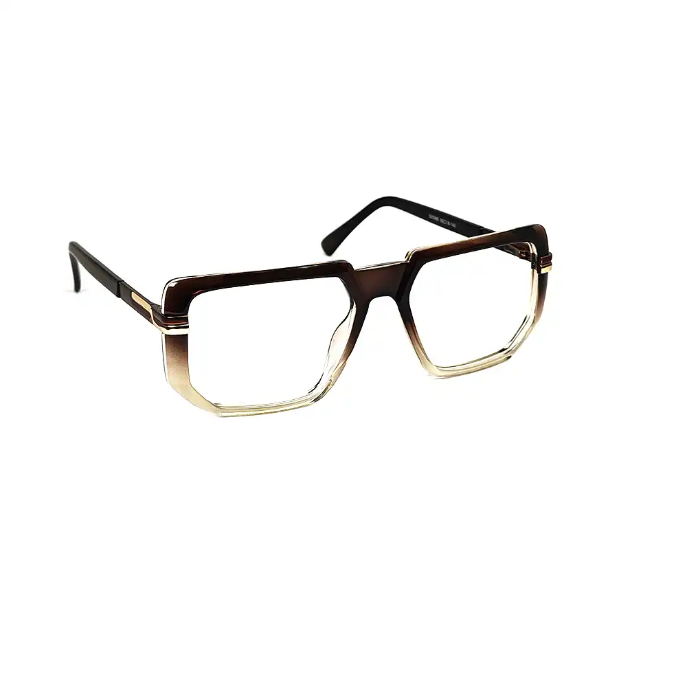 Brown Modern Fashion Eyeglasses - 525065 4 Brown Modern Fashion Eyeglasses at chashmah.com