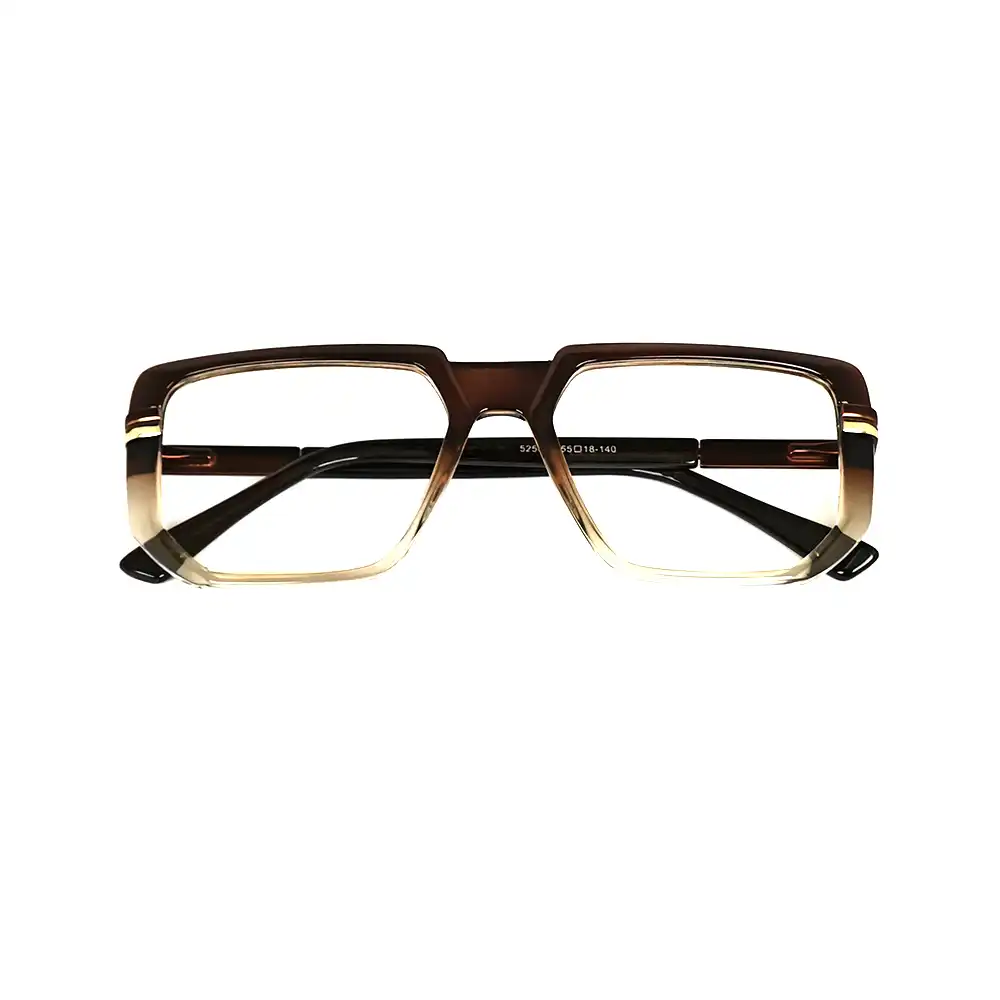 Brown Modern Fashion Eyeglasses - 525065 7 Brown Modern Fashion Eyeglasses at chashmah.com
