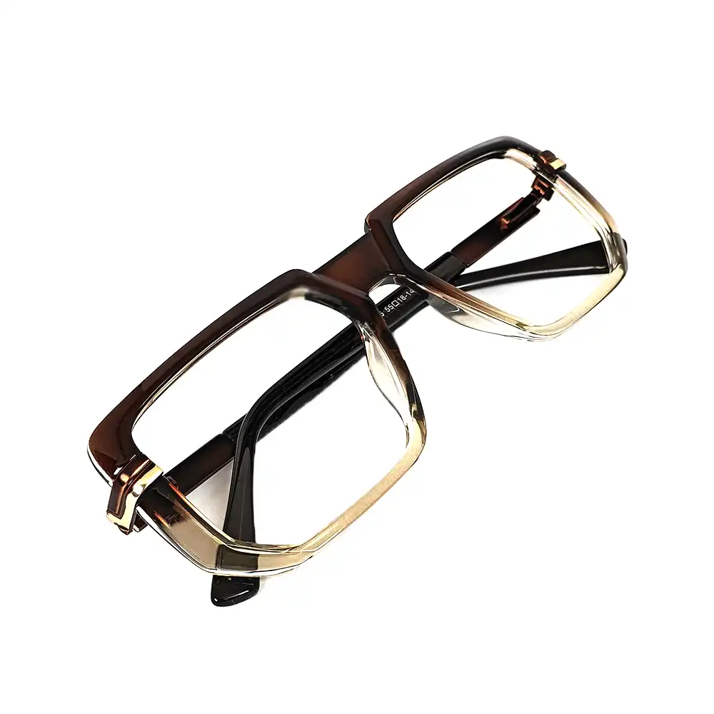 Brown Modern Fashion Eyeglasses - 525065 8 Brown Modern Fashion Eyeglasses at chashmah.com